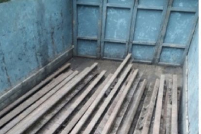 Las rieles que se estaban llevando los antisociales.