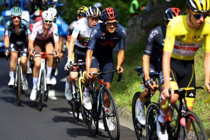 Richie defendió el tercer lugar del Tour de Francia y aumentó la ventaja sobre sus perseguidores.