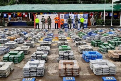 La gran cantidad de droga interceptada en Holanda.