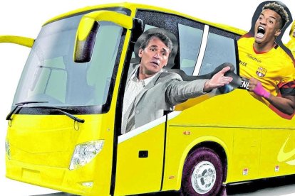 El Bus de Fabián Bustos que tiene ilusionado a la hinchada amarilla.