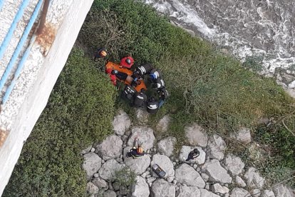 Un joven se habría precipitado del puente de los Pájaros, en el norte de Quito.