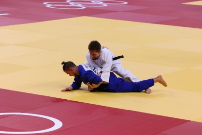 Preciado compitió en la disciplina de judo, categoría 60 kg.