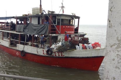 Esta es la embarcación que fue atacada por los delincuentes en el golfo porteño.