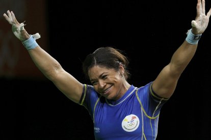 La halterista esmeraldeña, en los Olímpicos de Río de Janeiro 2016 estuvo a un escalón de lograr su más ansiado objetivo, fue cuarta.
