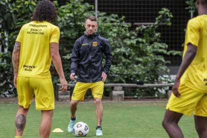 Damián Díaz se perdió los dos últimos cotejos con Barcelona, debido a un cuadro gripal.