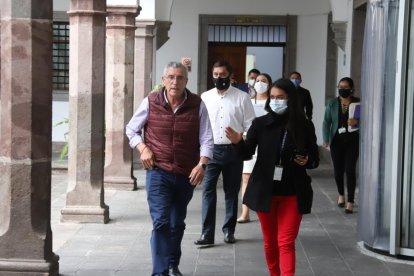 La reunión se mantuvo en el Palacio de Carondelet, Centro Histórico de Quito.