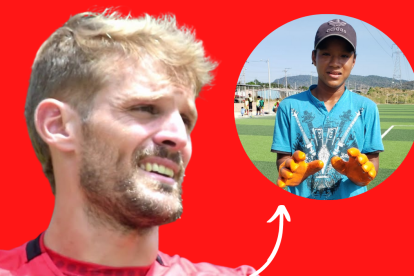 El golero barcelonista se ha comprometido en enviarle los guantes al pequeño.