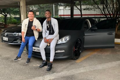 Frank Gallardo con Robert Arboleda.