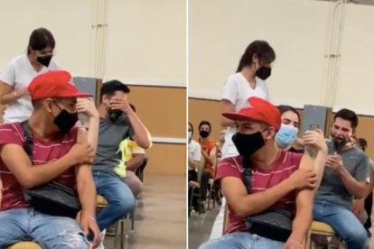 El joven, al final, pudo recibir la dosis.