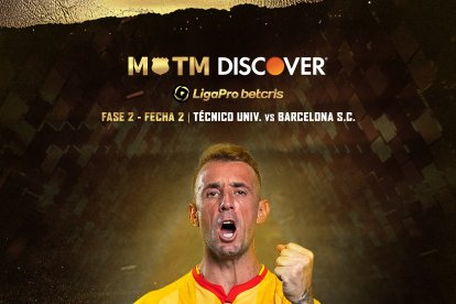 Damián Díaz fue la figura que tuvo Barcelona, en el triunfo que alcanzaron ante Técnico Univrsitario.