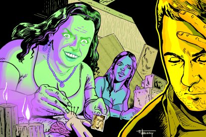 El cree que su suegra lo tiene embrujado.