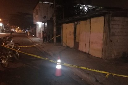 En este lugar fue asesinado con 12 tiros Kevin Johan Encalada Nazareno.