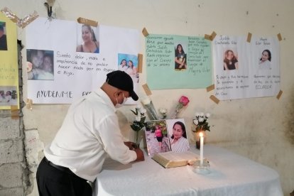 Los familiares han colocado en un altar en su inmueble. Su deseo es sepultar a la víctima en el cantón Durán.