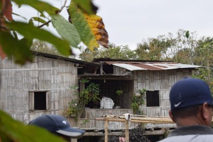En esta vivienda fue degollada Johanna Raquel Pillasahua Bravo.
