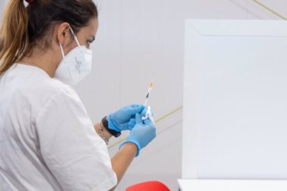 Vacunación contra el coronavirus en Roma.