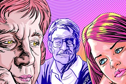 El hombre quiere arrasar con su mujer y la hija.