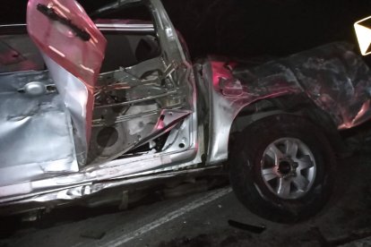 Así quedó el automotor siniestrado.