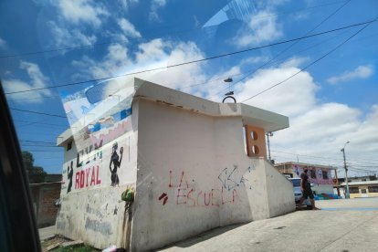 Esta marca dejaban los miembros de la banda en los sitios donde delinquian.