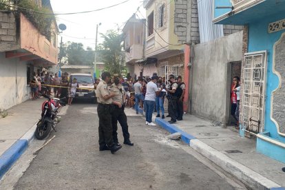 El lugar donde fue asesinada una mujer.