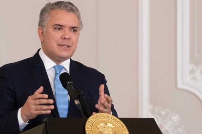 El presidente de Colombia, Iván Duque,