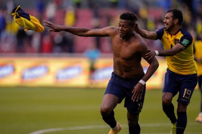 Michael Estrada marcó el segundo gol del triunfo de Ecuador.