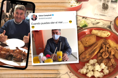 El diplomático británico afirma estar dispuesto probar cualquier plato ecuatoriano.