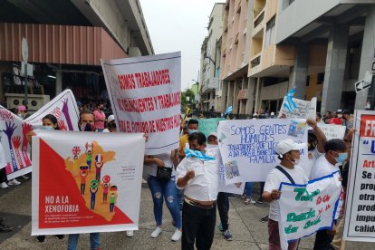 Cerraron la calle Ayacucho, en el centro de Guayaquil