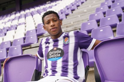 Gonzalo Plata llegó al Real Valladolid en condición de préstamo por una temporada.