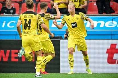 Erling Haaland marcó un doblete.