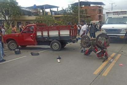 Así quedaron los vehículos involucrados en el accidente que dejó una fallecida.