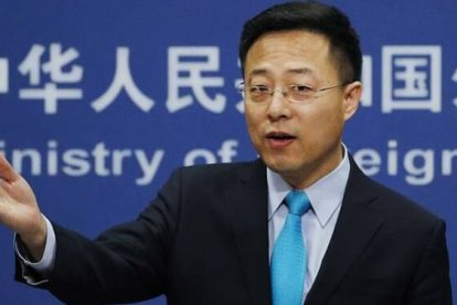 El portavoz del Ministerio de Exteriores Zhao Lijian,