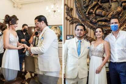 Candidata a Reina de Guayaquil se casa en pleno concurso.