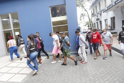 Los individuos fueron mostrados en el cuartel Modelo, del norte porteño.