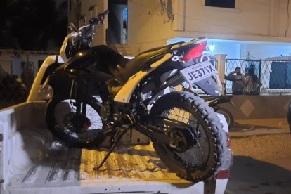 La motocicleta fue retenida para investigaciones.