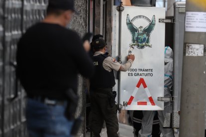 El fallecido fue levantado del restaurante.