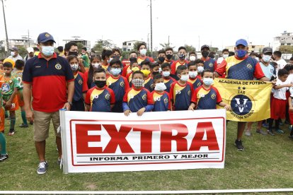 El equipo de los ‘ahijados’ del Zar Christian Noboa, volante del Sochi de Rusia, es dirigido por el entrenador Roberto Sotomayor.