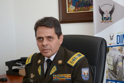 El general Víctor Aráus, cuando fue jefe de la Zona 8 de la Policía.