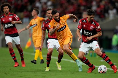 Barcelona perdió de visita ante el Flamengo, en el juego de ida de la semifinal de la Copa Libertadores.