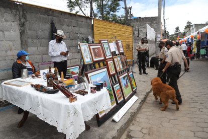 Los uniformados realizaron rondas preventivas, para garantizar la seguridad de los visitantes y expositores.