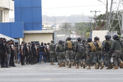 Operativo en conjunto desarrollado la mañana de este sábado en la cárcel regional