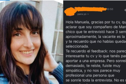 Al principio, la razón le causó enojó, luego optó por reír.