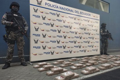 Se decomisa cientos gramos de cocaína que iban directo a Europa.