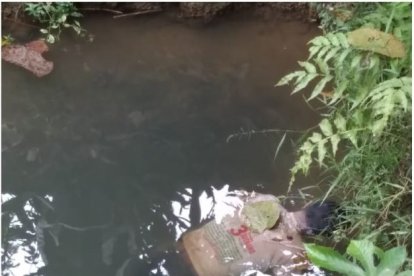 Así fue encontrado el cuerpo del infortunado.