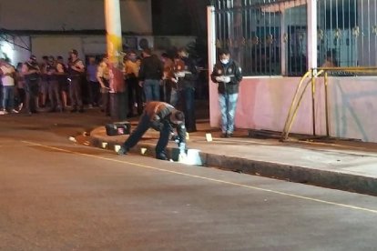 En este sector fue asesinado el cabo de de la Policía Nacional.