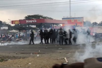 Los incidentes registrados durante la manifestación de agricultores.