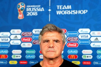 Fotografía de archivo de Celso Otero, uno de los ayudantes de Óscar Washington Tabárez en el banquillo de la selección de Uruguay.