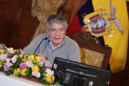 El presidente Lasso participó hoy en un encuentro con jóvenes en Solanda.