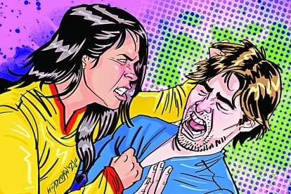 Su mujer pasa siempre amargada.