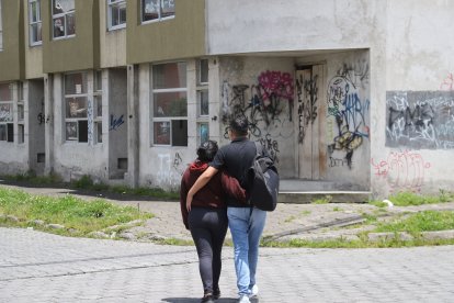 Los vecinos deben cruzar por unos matorrales para llegar a la vía principal.