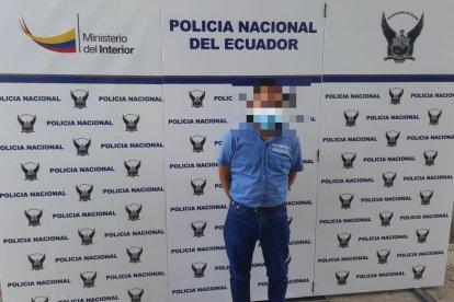 El detenido no registra antecedentes penales, según la Función Judicial.